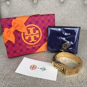 Tory Burch Metal Hinged Bracelet